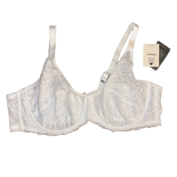 🆕 Déesse Lingerie White Lace Underwire Bra - Women’s Size 44D / D44 - Picture 2 of 11